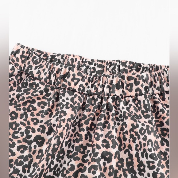 Boutique Brand Long Sleeve Tee Leopard Print PJ Pants Side Pockets Set 💗 - Picture 5 of 7